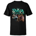 thumbnail image 1 of Disney Raya and the Last Dragon Characters Standard T-Shirt - Short Sleeve T-Shirt for Kids - Customized-Black, 1 of 5