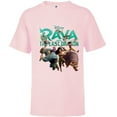 thumbnail image 1 of Disney Raya and the Last Dragon Characters Standard T-Shirt - Short Sleeve T-Shirt for Kids - Customized-Soft Pink, 1 of 5