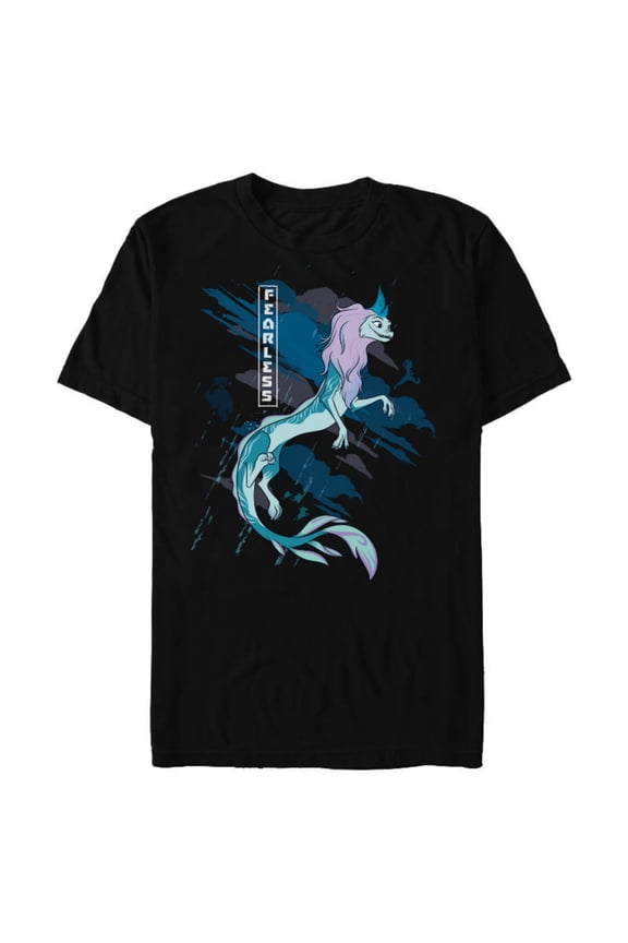 Raya and the Last Dragon Fearless Sisu Standard T-Shirt- Short Sleeve Blended T-Shirt for Adults - Customized-Black Snow Heather
