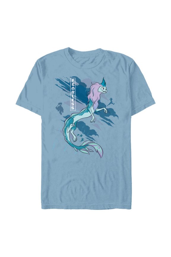 Raya and the Last Dragon Fearless Sisu Standard T-Shirt- Short Sleeve Blended T-Shirt for Adults - Customized-Celadon Snow Heather