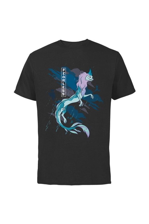 Raya and the Last Dragon Fearless Sisu Standard T-Shirt - Short Sleeve Cotton T-Shirt for Adults - Customized-Black