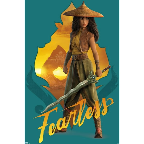 Disney Raya and the Last Dragon - Fearless Wall Poster, 14.725" x 22.375"