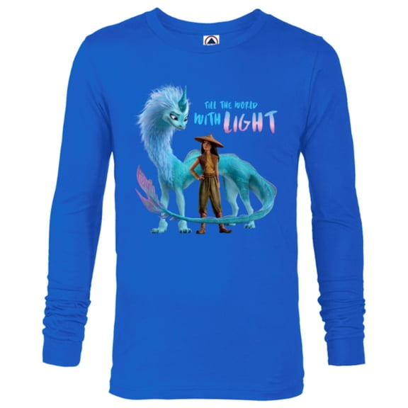 Disney Raya and the Last Dragon Fill the World With Light T-Shirt - Long Sleeve T-Shirt for Men - Customized-Royal