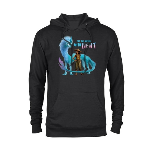Disney Raya and the Last Dragon Fill the World With Light T-Shirt - Pullover Hoodie for Adults - Customized-Black