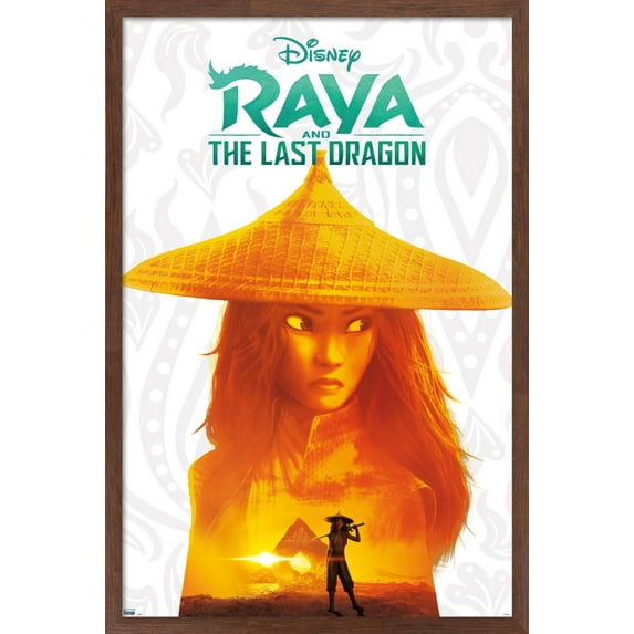 Disney Raya and the Last Dragon - Inner Warrior Wall Poster, 22.375" x 34", Framed