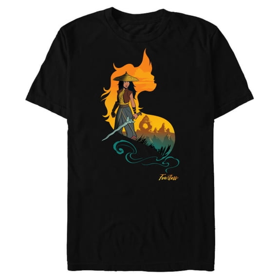 Disney Raya and the Last Dragon Kumandra Heart Standard T-Shirt- Short Sleeve Blended T-Shirt for Adults - Customized-Black Snow Heather