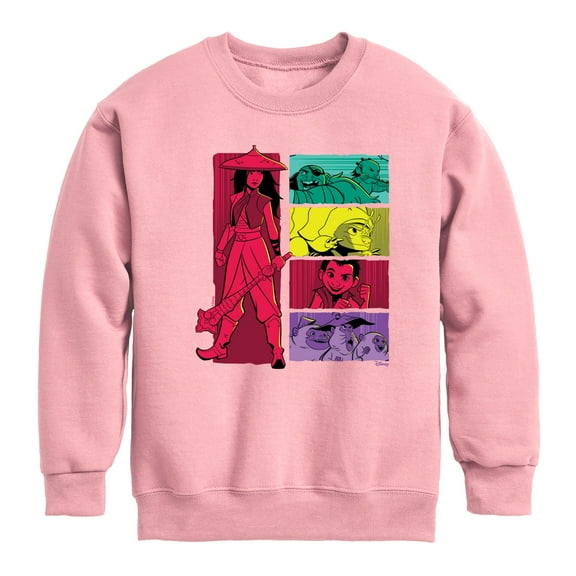Disney - Raya and the Last Dragon - Raya And Friends - Youth Crewneck Fleece Sweatshirt