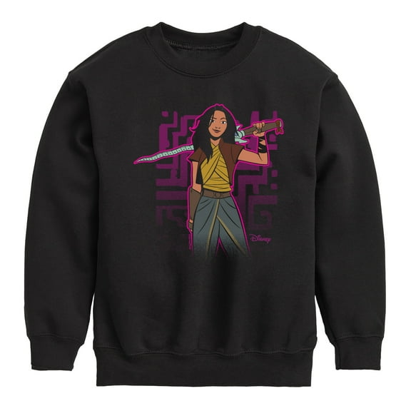 Disney - Raya and the Last Dragon - Raya Graphic Square - Youth Crewneck Fleece Sweatshirt