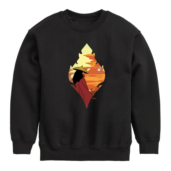 Disney - Raya and the Last Dragon - Raya Silhouette - Youth Crewneck Fleece Sweatshirt