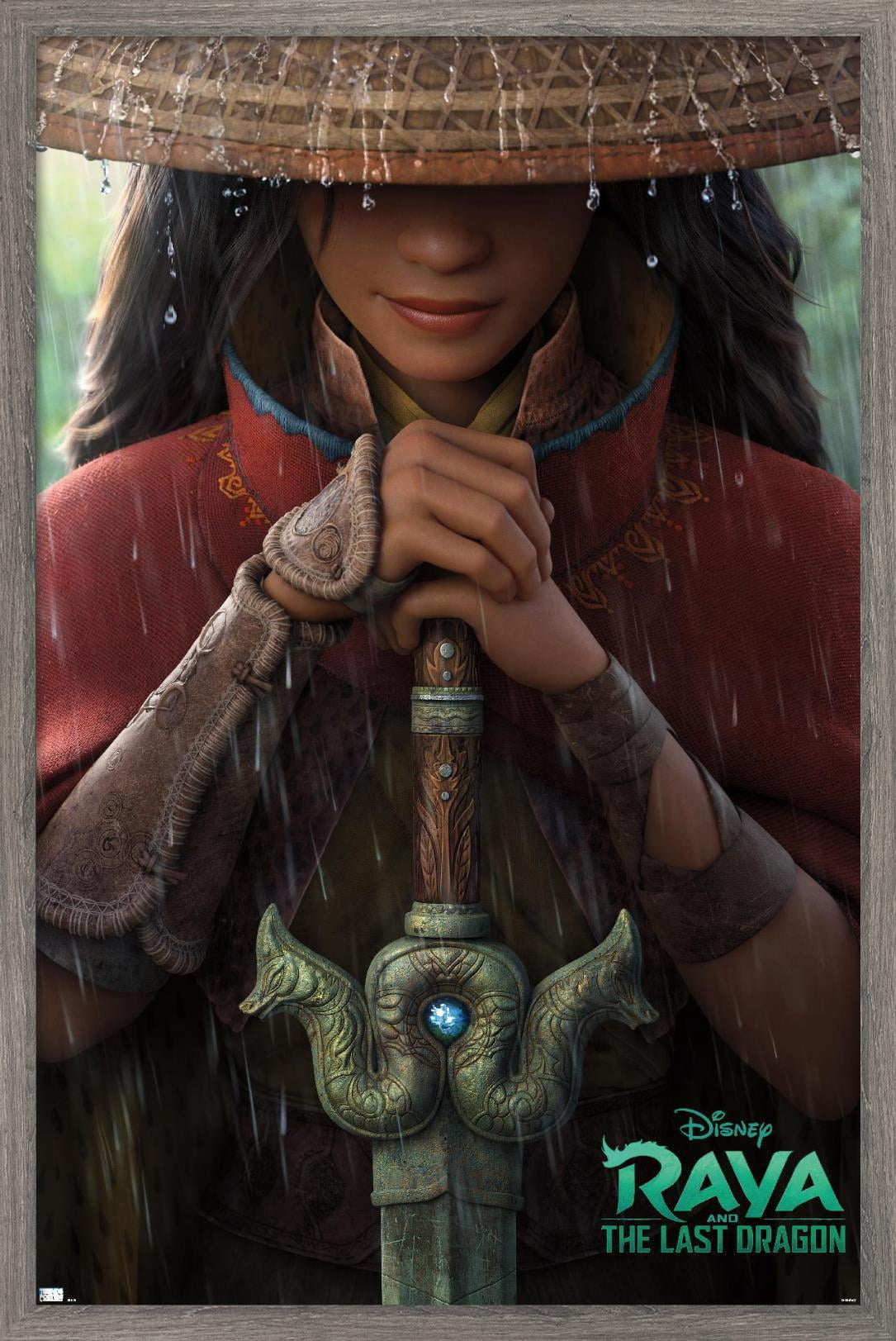 Disney Raya and the Last Dragon - Teaser Wall Poster, 14.725" x 22.375", Framed