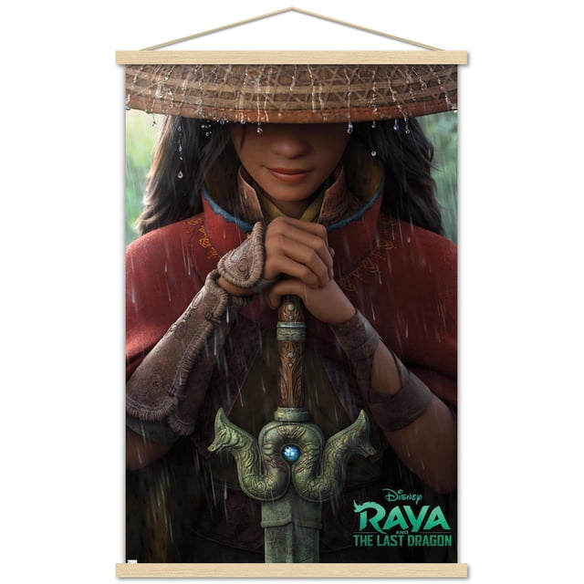 Department Raya Poster Disney Raya and the Last Dragon - Teaser Wall Poster with Wooden ...