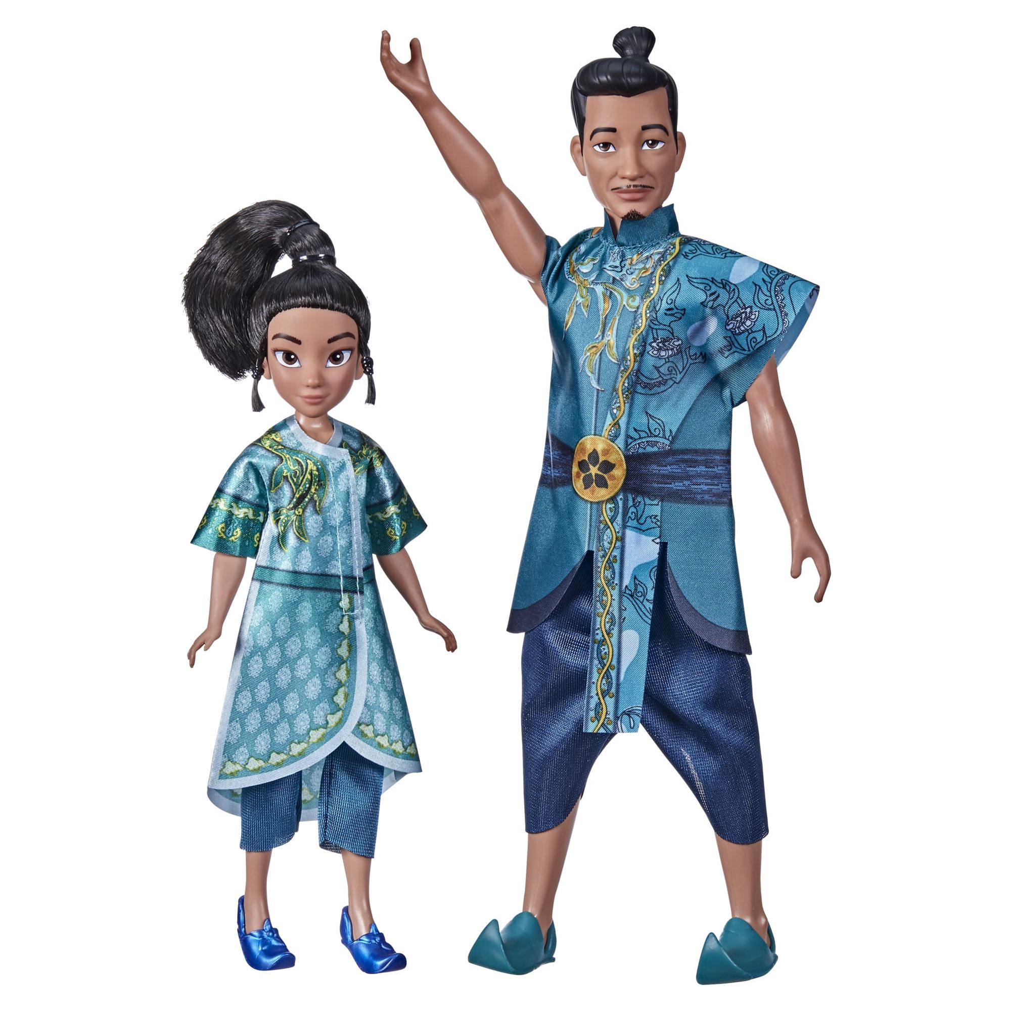 Disney Raya and the Last Dragon Young Raya and Chief Benja Dolls with Clothes - image 1 of 5