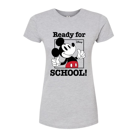 Disney - Ready For School - Juniors Fitted Graphic T-Shirt