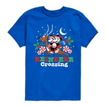 Disney - Mickey and Minnie Reindeer Crossing Christmas - Toddler & Youth Short Sleeve Graphic T-Shirt