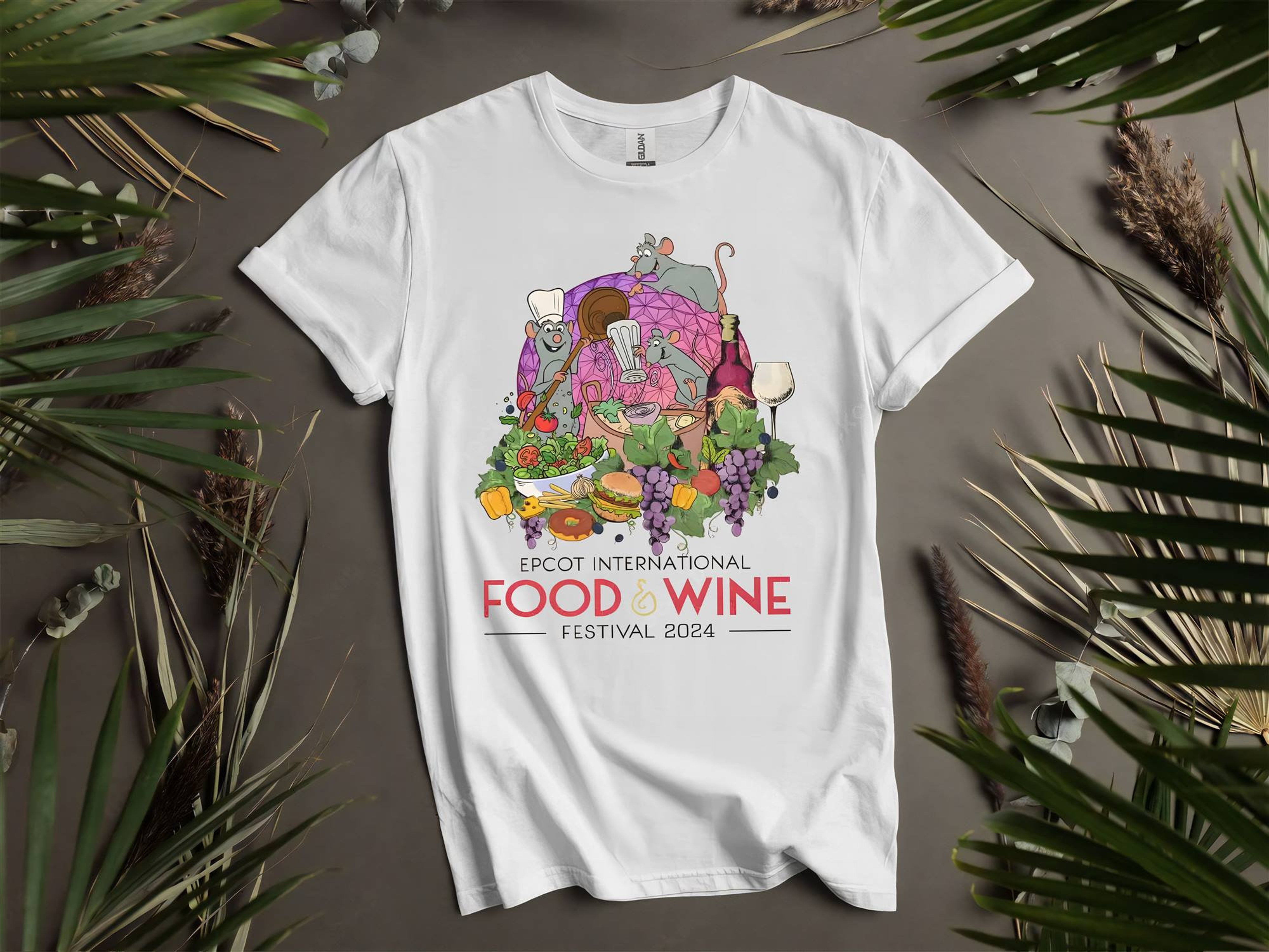 Disney Remy Chef Food And Wine Festival 2025 Custom TShirts for Men