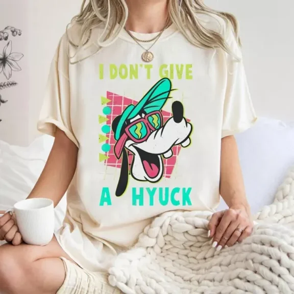 Disney Retro 90s Goofy Shirt, A Goofy Movie I Don't Give A Hyuck T-shirt,