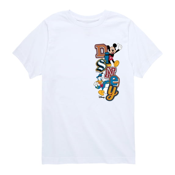 Disney - Retro Character Logo - Youth Boys Short Sleeve Graphic T-Shirt