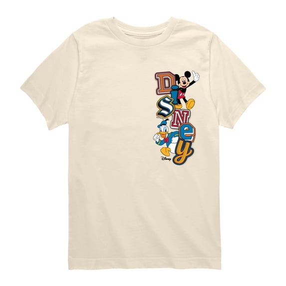 Disney - Retro Character Logo - Youth Boys Short Sleeve Graphic T-Shirt