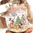 thumbnail image 1 of Disney Retro Disney Mickey & Friends Holiday Sweatshirt, It'S The Most Wonderful Time Of The Year Sweatshirt, Disney Holiday Sweatshirt, Wdw Holiday Party, S-3XL Sweatshirt, 1 of 5