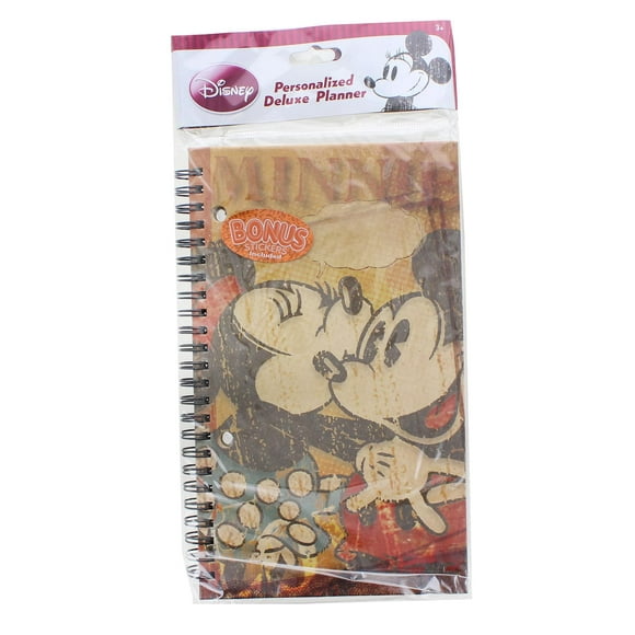 Disney Retro Minnie & Mickey Mouse Personalized Deluxe Planner
