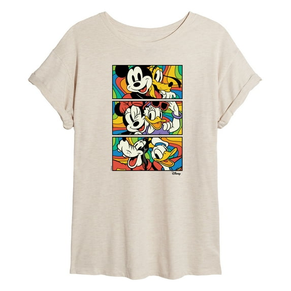 Disney - Retro Stacked Group - Women's Oversized T-Shirt
