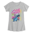 thumbnail image 1 of Disney - Retro Stitch Dark Shirts Only - Youth Girls Short Sleeve T-Shirt, 1 of 3