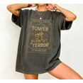 thumbnail image 1 of Disney Retro Tower Of Terror Comfort Colors T-Shirt, Hollywood Tower Hotel Tee, Twilight Zone Disney Shirt, Vintage Ride Graphic, Spooky Disney Tee,Pepper color,size 3XL, 1 of 5