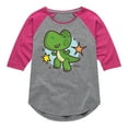 thumbnail image 1 of Disney - Rex - Toddler & Youth Girls Raglan Graphic T-Shirt, 1 of 4