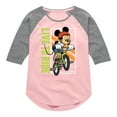 thumbnail image 1 of Disney - Ride It Out - Toddler And Youth Girls Raglan Graphic T-Shirt, 1 of 4