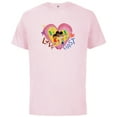 thumbnail image 1 of Disney Rise Up, Sing Out Love First - Short Sleeve Cotton T-Shirt for Adults - Customized-Soft Pink, 1 of 5