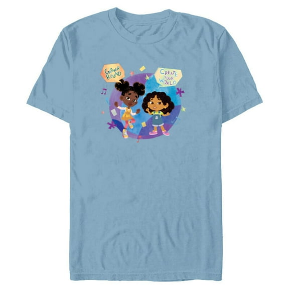 Disney Rise Up, Sing Out - Short Sleeve Blended T-Shirt for Adults - Customized-Ocean Blue