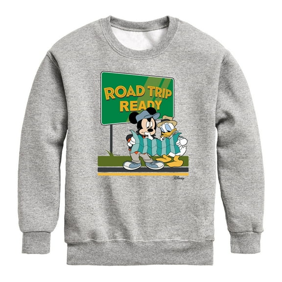 Disney - Road Trip Ready - Toddler & Youth Crewneck Fleece Sweatshirt