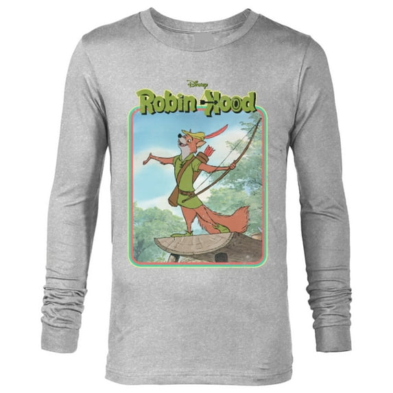 Disney Robin Hood Retro - Long Sleeve T-Shirt for Men -Customized-Athletic Heather