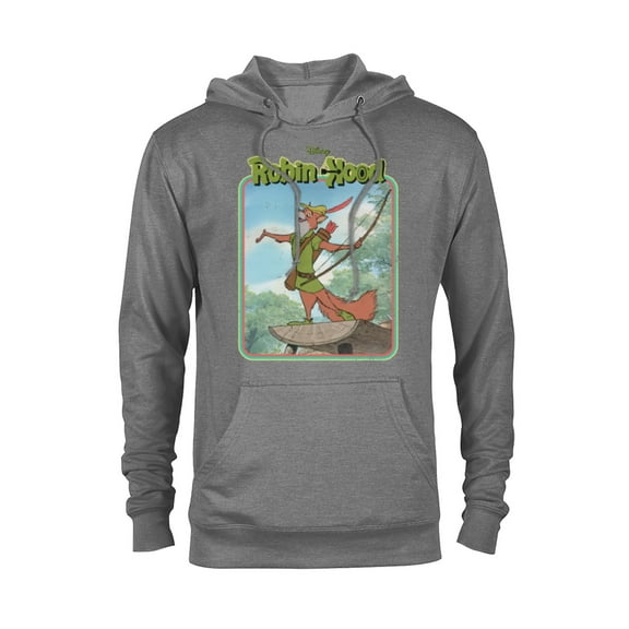 Disney Robin Hood Retro - Pullover Hoodie for Adults -Customized-Graphite Heather