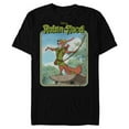 thumbnail image 1 of Disney Robin Hood Retro - Short Sleeve Blended T-Shirt for Adults -Customized-Black, 1 of 5