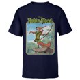 thumbnail image 1 of Disney Robin Hood Retro - Short Sleeve T-Shirt for Kids -Customized-Navy, 1 of 5