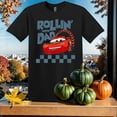 thumbnail image 1 of Disney Rollin With Dad Lightning McQueen Racing Pit Crew Father Day T-Shirt, 1 of 4