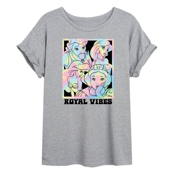 Disney - Royal Vibes Princess Group - Juniors Ideal Flowy Muscle T-Shirt