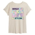 thumbnail image 1 of Disney - Royally Stylish Grid  - Juniors Ideal Flowy Muscle T-Shirt, 1 of 4