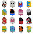 thumbnail image 1 of Disney Rubber Popsicle Character Button Pins, 5 Counts, 1 of 2