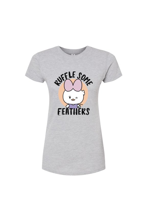 - Ruffle Some Feathers - Juniors Fitted Graphic T-Shirt