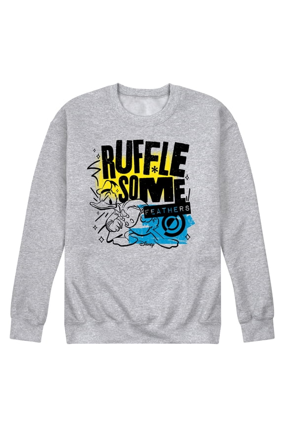 - Ruffle Some Feathers - Men's Crew Neck Fleece Pullover