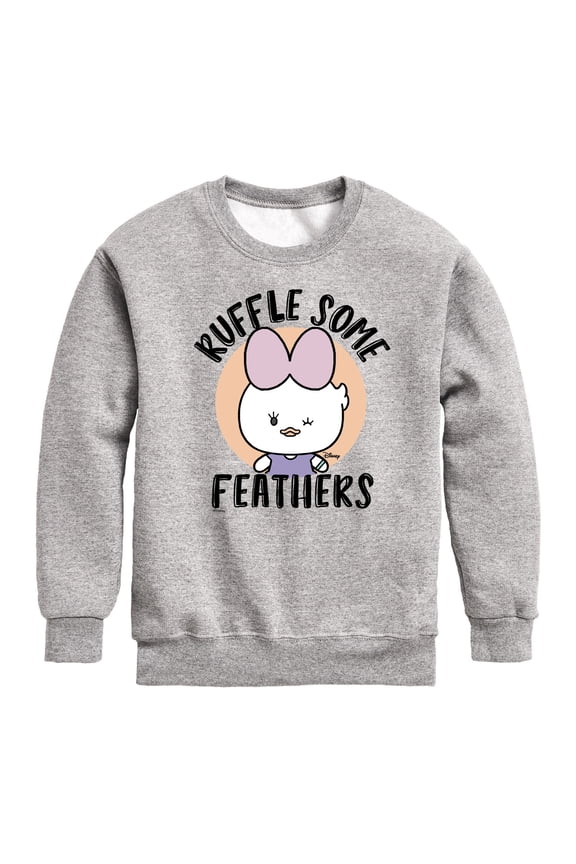 - Ruffle Some Feathers - Toddler & Youth Crewneck Fleece Sweatshirt