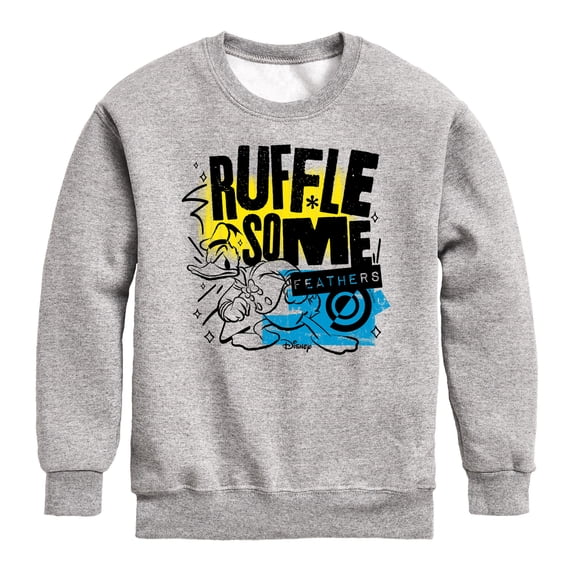 Disney - Ruffle Some Feathers - Toddler & Youth Crewneck Fleece Sweatshirt