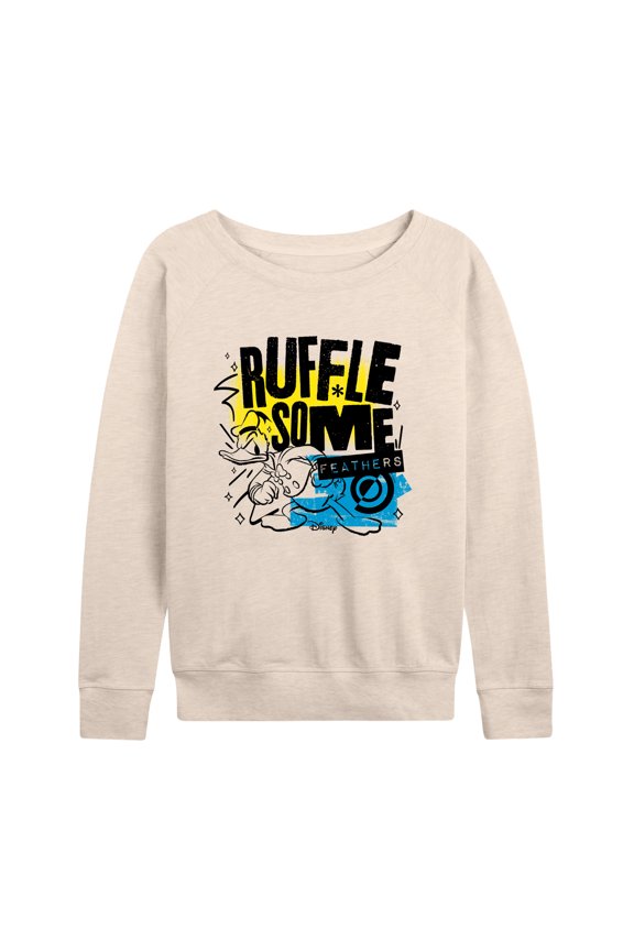 - Ruffle Some Feathers - Women's Lightweight French Terry Long Sleeve Shirt