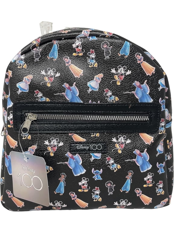 Disney 100th 10 inches Black Deluxe Mini Backpack