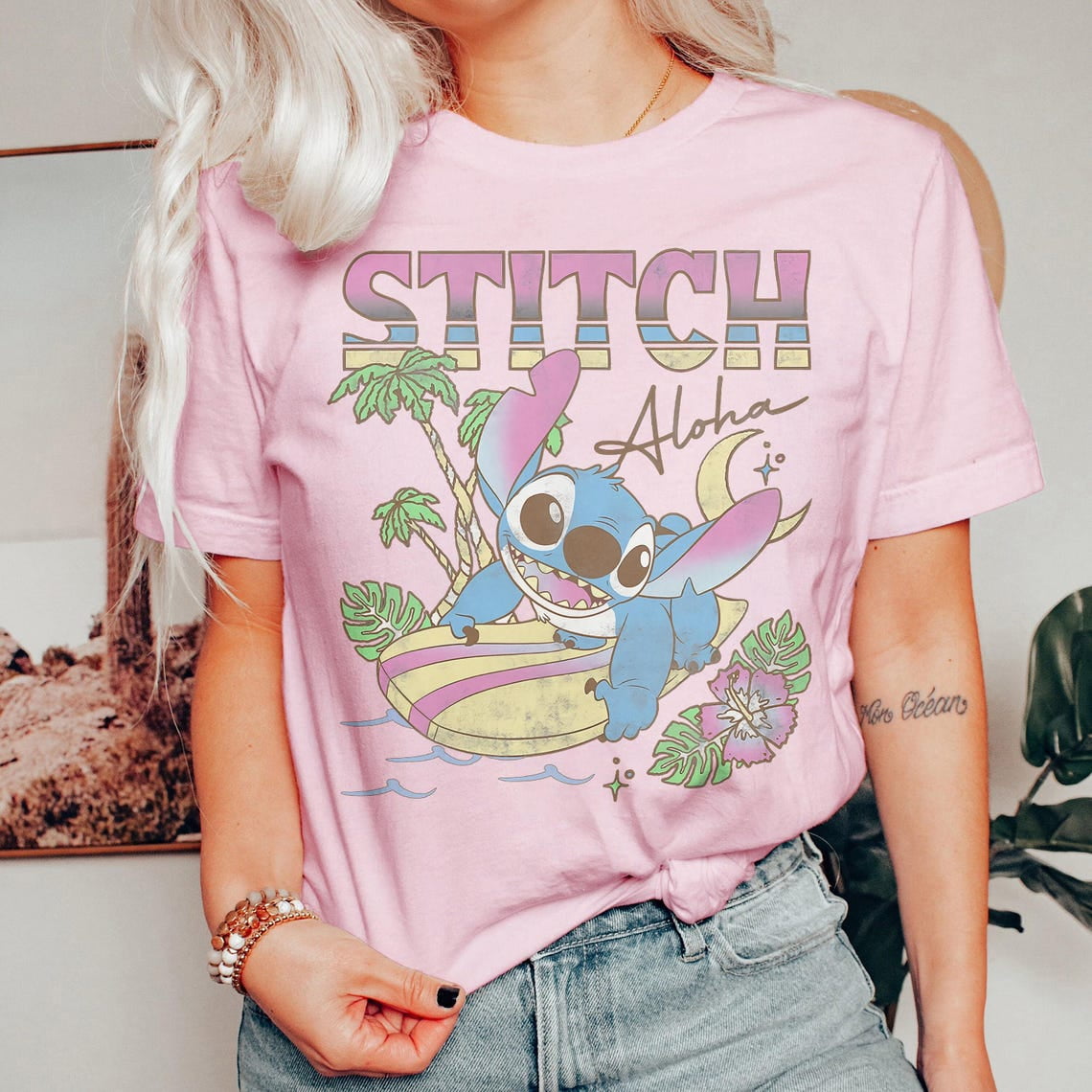 Disney S.titch Aloha Tropic Surf Comfort Colors T-Shirt, Lilo, Disney ...