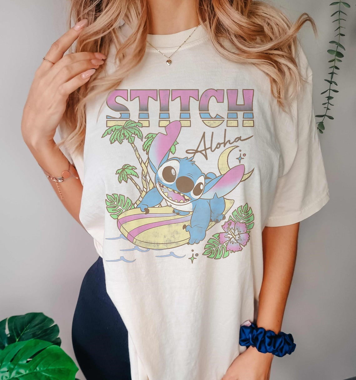 Disney S.titch Aloha Tropic Surf Comfort Colors T-Shirt, Lilo, Disney ...
