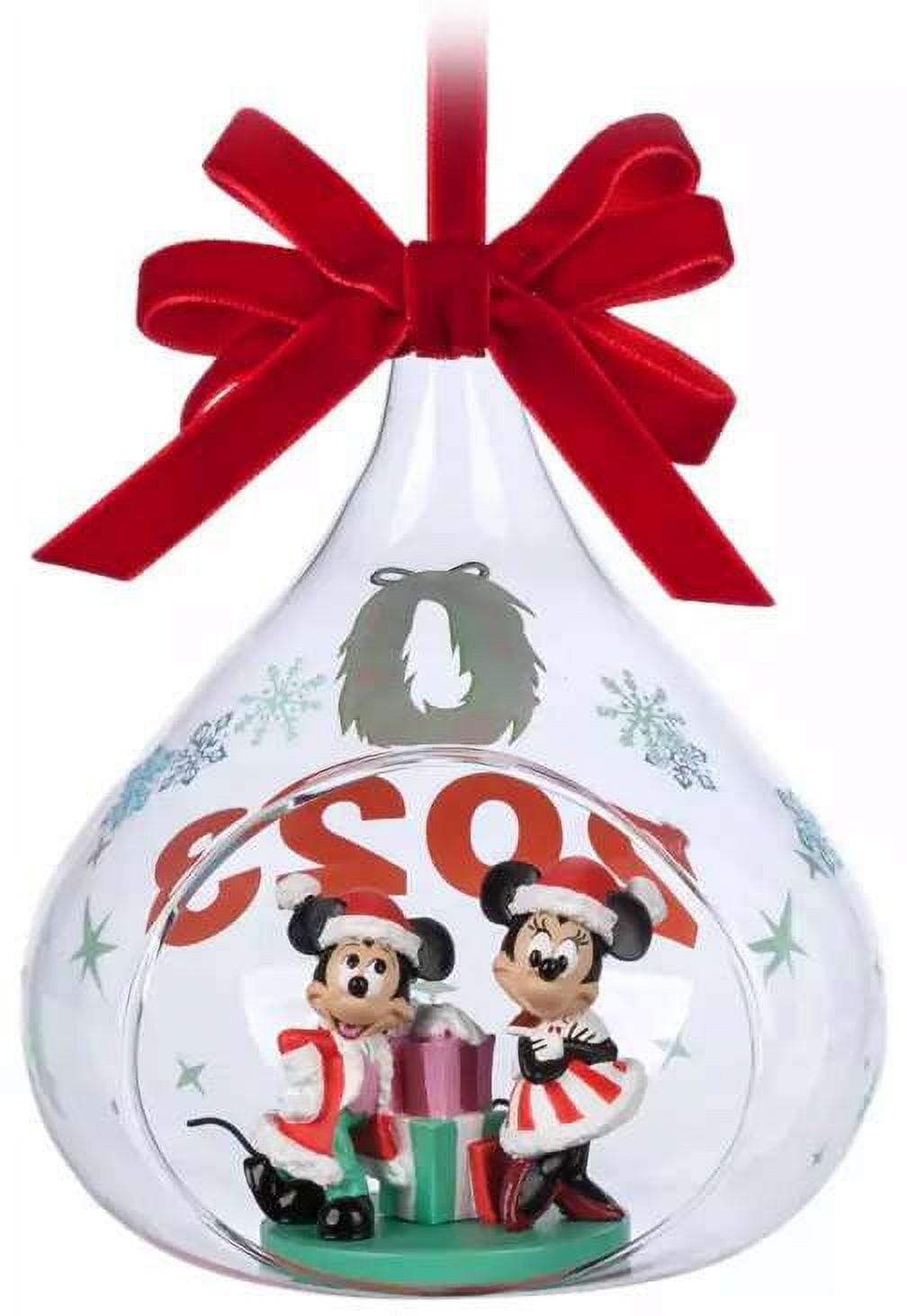 Minnie And Mickey Mouse Glitter Wine Glass glasses Christmas Gift secret  santa