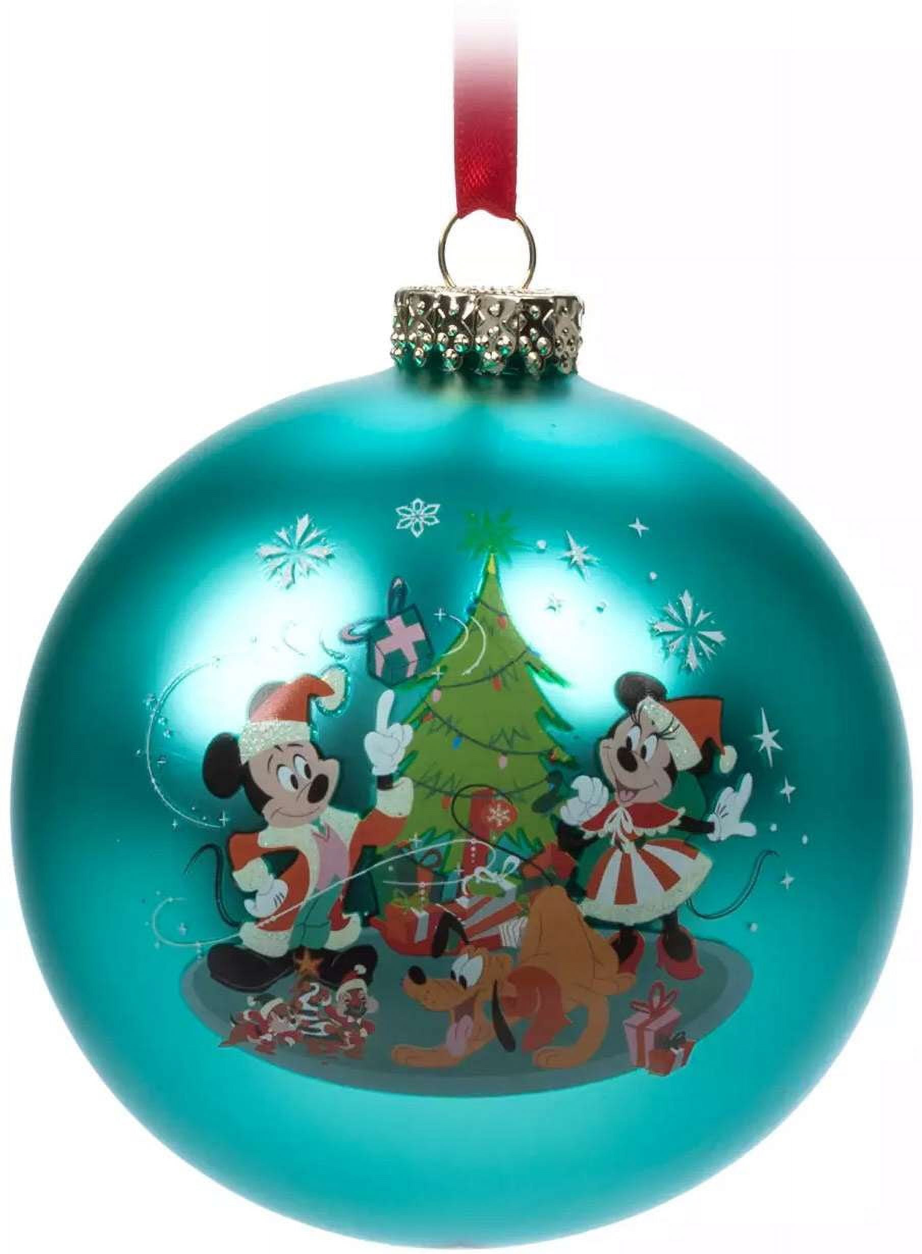 日*9様 Disney Christmas Ornament セットクリスマスオ Disney Santa Mickey and Friends Glass Ball Sketchbook Christmas